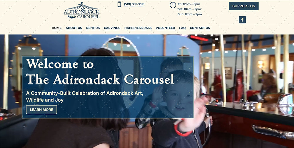 Adirondack Carousel Saranac Lake New York
