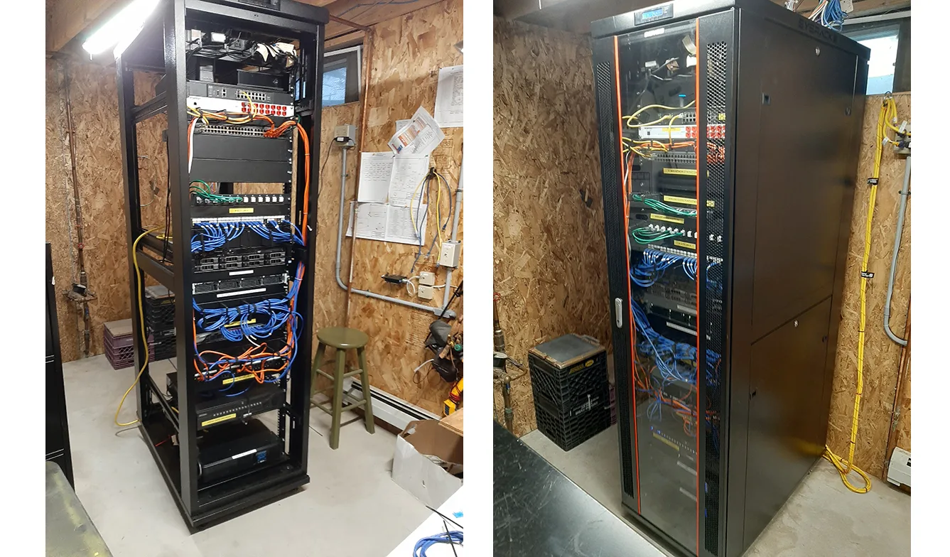 Server racks installed for Moore Recycling